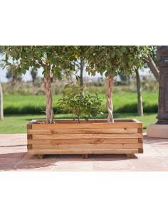 MACETERO RECTANGULAR DE MADERA 2