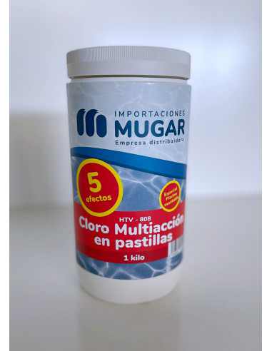 MUGAR- Cloro en Pastillas 5 Efectos-...