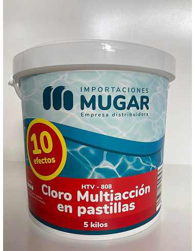 MUGAR- Cloro 10 efeitos - Recipiente 5kg