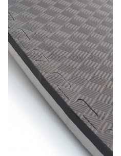 Tatame Cinza e Preto 1x1m