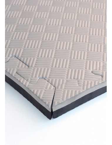 Tatame Cinza e Preto 1x1m Tatame Cinza e Preto 1x1m