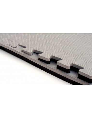 Tatame Cinza e Preto 1x1m Tatame Cinza e Preto 1x1m