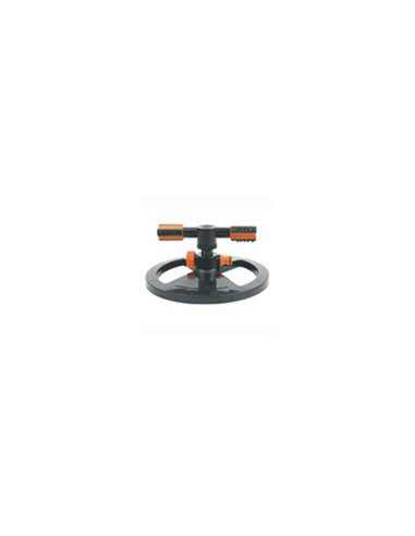 Aspersor con base metálica de 2 brazos