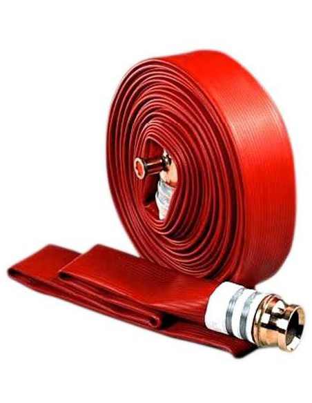ROLLO 30 METROS MANGUERA CONTRAINCENDIO CAUCHO ROJO 25MM SIN RAC