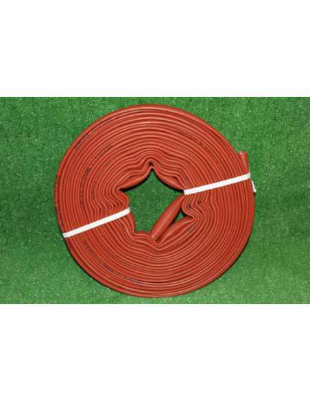 ROLLO 30 METROS MANGUERA CONTRAINCENDIO CAUCHO ROJO 25MM SIN RAC