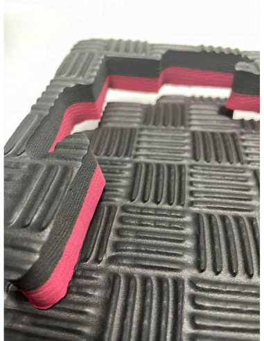 Tatami Puzzle 20 mm Preto e Vermelho Tatami Puzzle 20 mm Preto e Vermelho