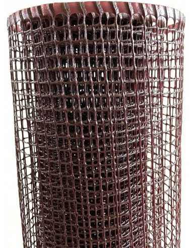 Malha de jardinagem plástica marrom 1x5m