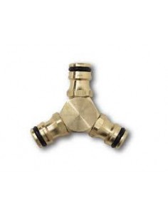 CONECTOR LATÓN TRIPLE 