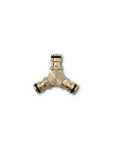 CONECTOR LATÓN TRIPLE