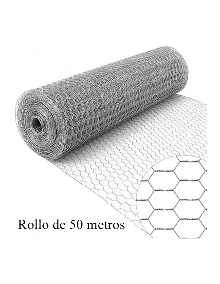 Mallas De Alambre | Valla De Tela Metálica | Malla Hexagonal 25x25mm Valla Para Animales Y Plantas 25 M De Largo Altura 50 Cm Galvanizada 08mm 9526179