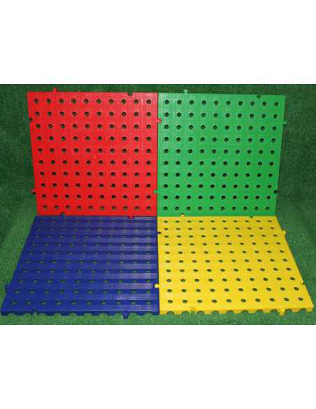 M2. PAVIMENTO PLACAS PVC REJILLAS 50X50X2,5 CMS COLOR AZUL