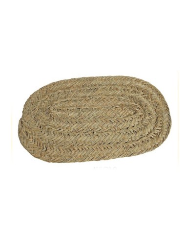 Tapete oval de fibra natural 120 x 65 cm