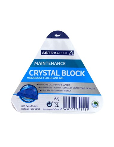 Floculante Bloco de Cristal Dose Única