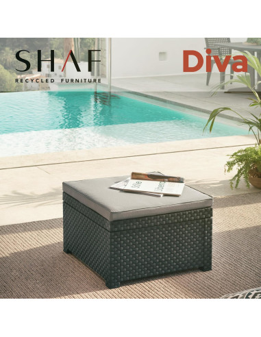 Pouf Diva Confort grafito. Sp-Berner