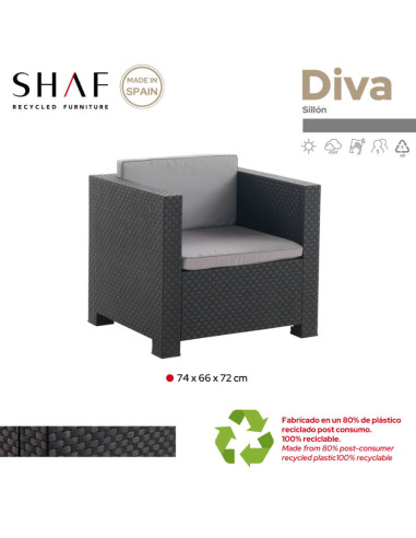 Sillón Diva Confort individual 1...