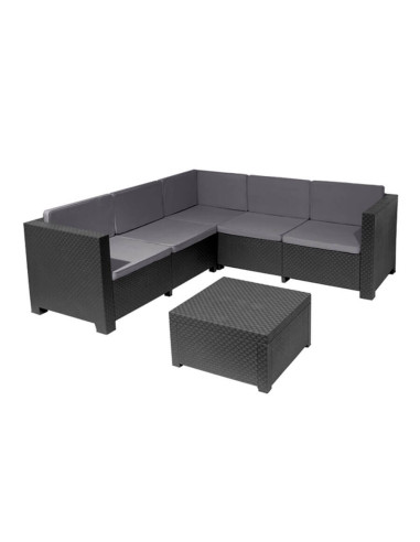 Set Oasis Grafito con cojines...