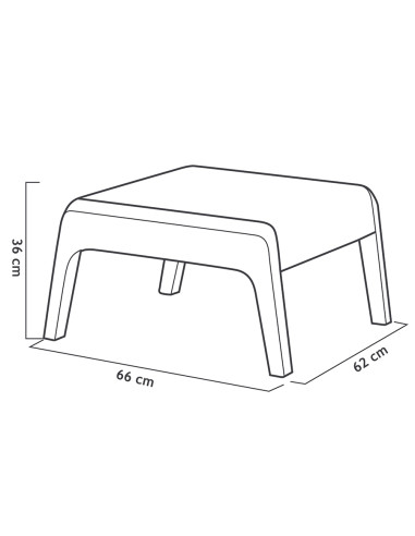 Set Valencia grafito 4 plazas. Sp-Berner