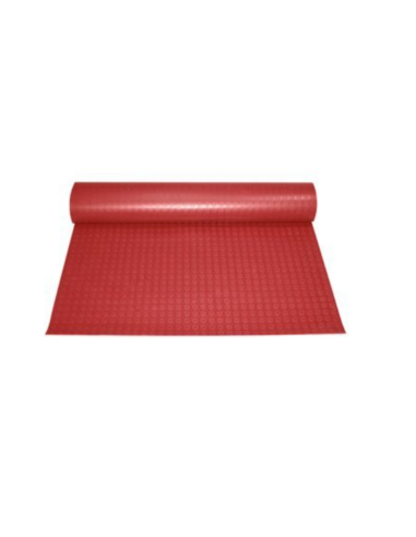 Pavimento Con Relieve de Círculos- Rojo