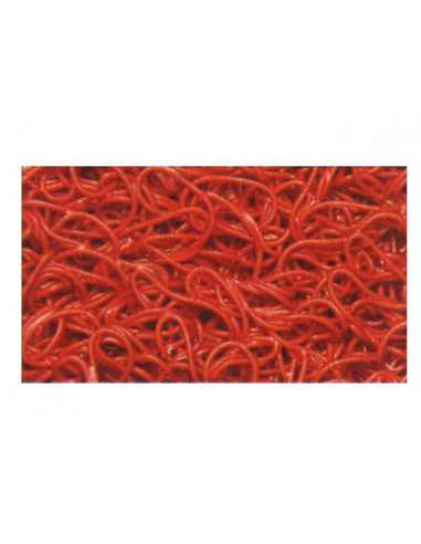 METRO DE FELPUDO DE RIZOS CON BASE 8,00X1,22M COLOR ROJO