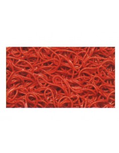 METRO DE FELPUDO DE RIZOS SIN BASE 8,00X1,22 M COLOR ROJO