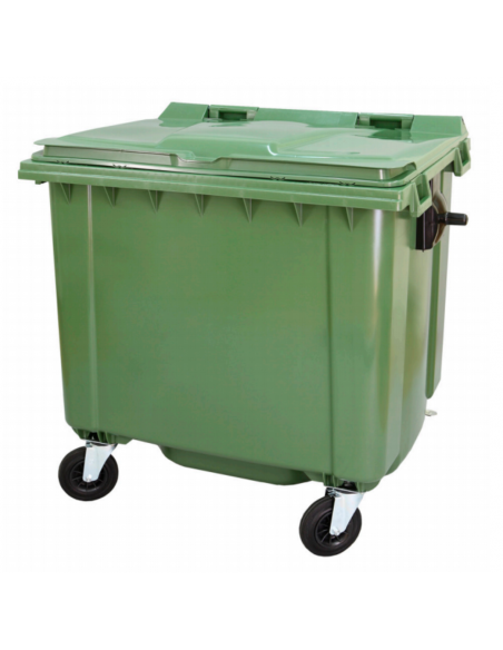 CONTENEDOR PROFESIONAL DE 1000 LITROS CON 4 RUEDAS
