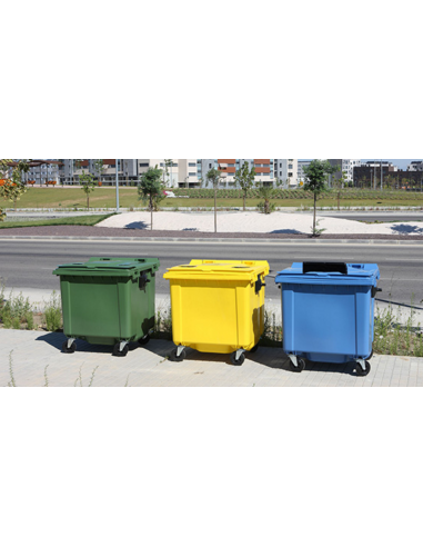 CONTENEDOR PROFESIONAL DE 1000 LITROS CON 4 RUEDAS