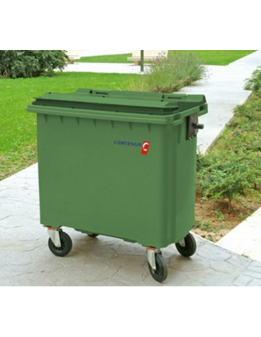CONTENEDOR PROFESIONAL DE 800 LITROS CON 4 RUEDAS