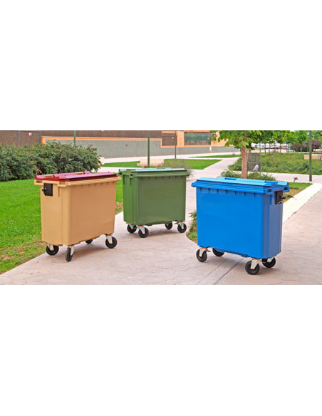 CONTENEDOR PROFESIONAL DE 800 LITROS CON 4 RUEDAS