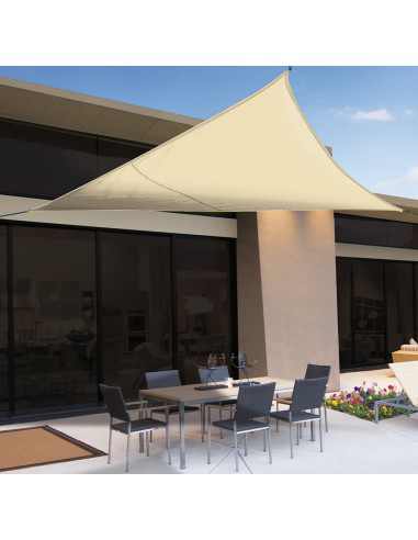 Vela triangular de Sombreo de Poliester de 3,60x3,60x3,60m
