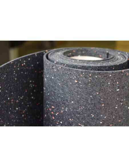 Pavimento para gimnasios de caucho reciclado en rollo