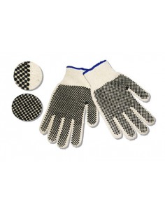 Guante de lana y puntos PVC