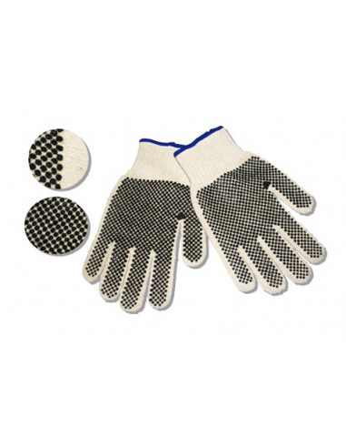 Guante de lana y puntos PVC