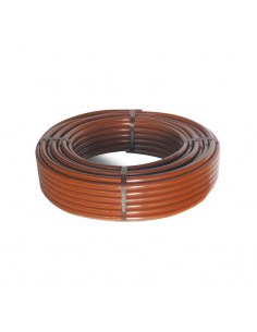 TUBO GOTEO DE 50 M 13,5X16MM CON GOTEROS CADA 33 CMS MARRON
