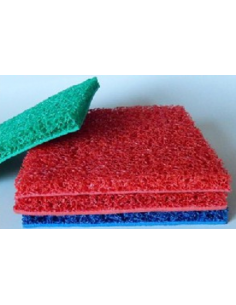 FELPUDO DE RIZOS CON BASE 8,00X1,22M COLOR ROJO 2