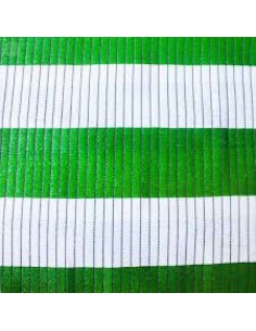 ROLLO MALLA BICOLOR VERDE/BLANCO 95 GR/M2, 90% 100X 4,00 M ANCHO
