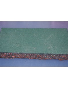 M2 PAVIMENTO INFANTIL LOSETA CAUCHO 500X500 MM 20mm verde 2