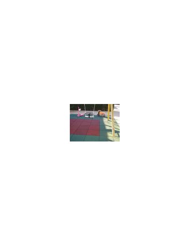 LOSETA CAUCHO 500X500 MM 20mm verde