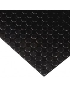 ▷🥇 distribuidor suelo goma circulos 1,20x10 metros 3 mm de grosor color  negro