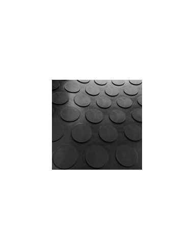 Pavimento Goma Círculo Negro 3MM...
