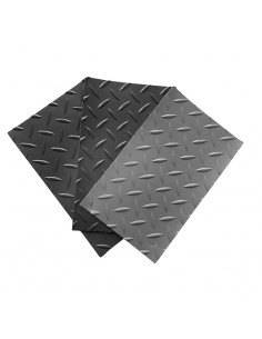 Pavimento Pvc Circulos 1mm y ancho 1,50m. Color negro. Lestare