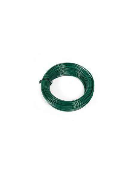 Rollo de alambre plastificada verde 1 kgr,5kgr y 25 kgr