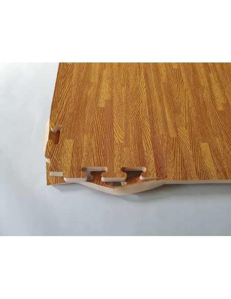 Tatami Puzzle para Gimnasio Artes Marciales Judo | Suelo Tatami Profesional 1mx1mx20mm Acabado Imitación Madera