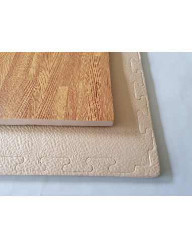 Tatami Puzzle para Gimnasio Artes Marciales Judo | Suelo Tatami Profesional 1mx1mx20mm Acabado Imitación Madera