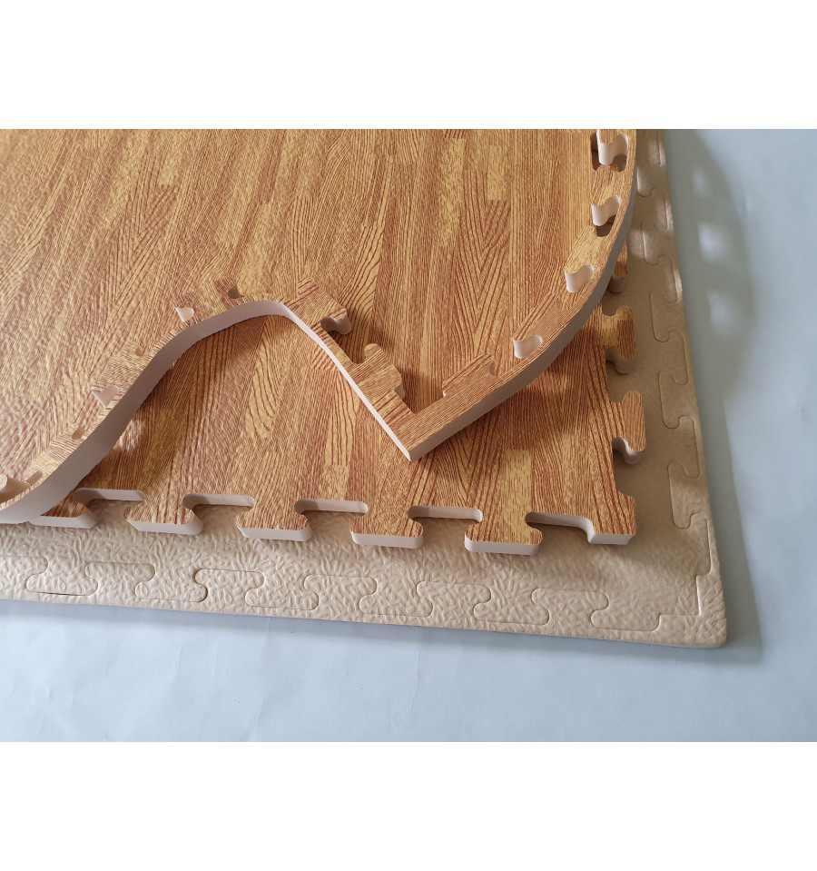 Tatami Puzzle imitación madera para Gimnasio Artes Marciales Judo - Suelo  Tatami Profesional 1mx1mx20mm