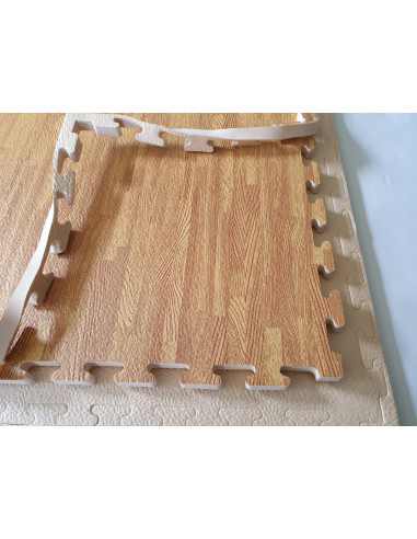 Tatami Puzzle para Gimnasio Artes Marciales Judo | Suelo Tatami Profesional 1mx1mx20mm Acabado Imitación Madera