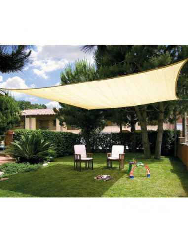 Toldo Vela cuadrada de Sombreo de Poliester de 3,60x3,60x3,60m
