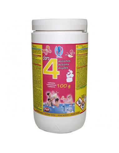 HIP Cloro 4 Acciones T-100 Bt. 1 KG.