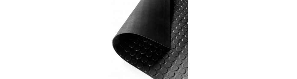 Suelo De Goma Con Círculos Negro – Rollo De 1,20 M X 10 M, Grosor 3 Mm, Ideal Para Amortiguar, Gimnasios Y Proteger Suelos Viejos